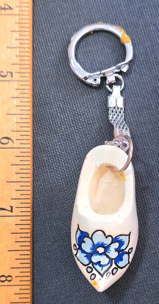 Older Mini Shoe Clog Keychain Keyring