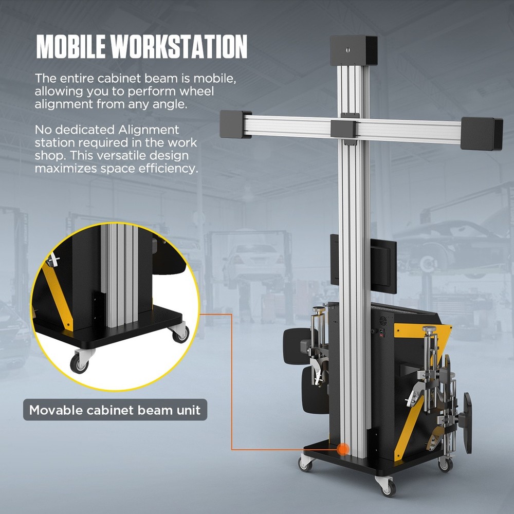 3D Wheel Alignment Machine Tire Wheel Alignel Fully Automatic For 4 & 2Post Lift