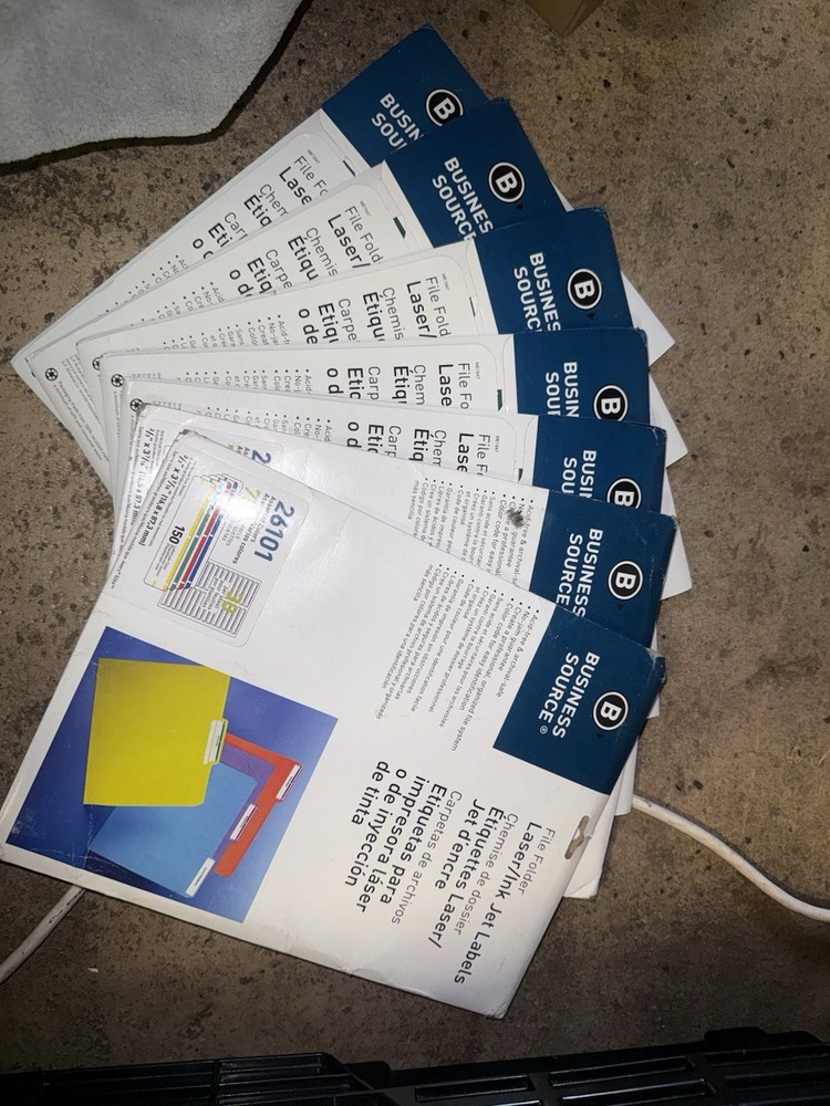 Business Source BSN26101 File Folder Labels Read Description ￼