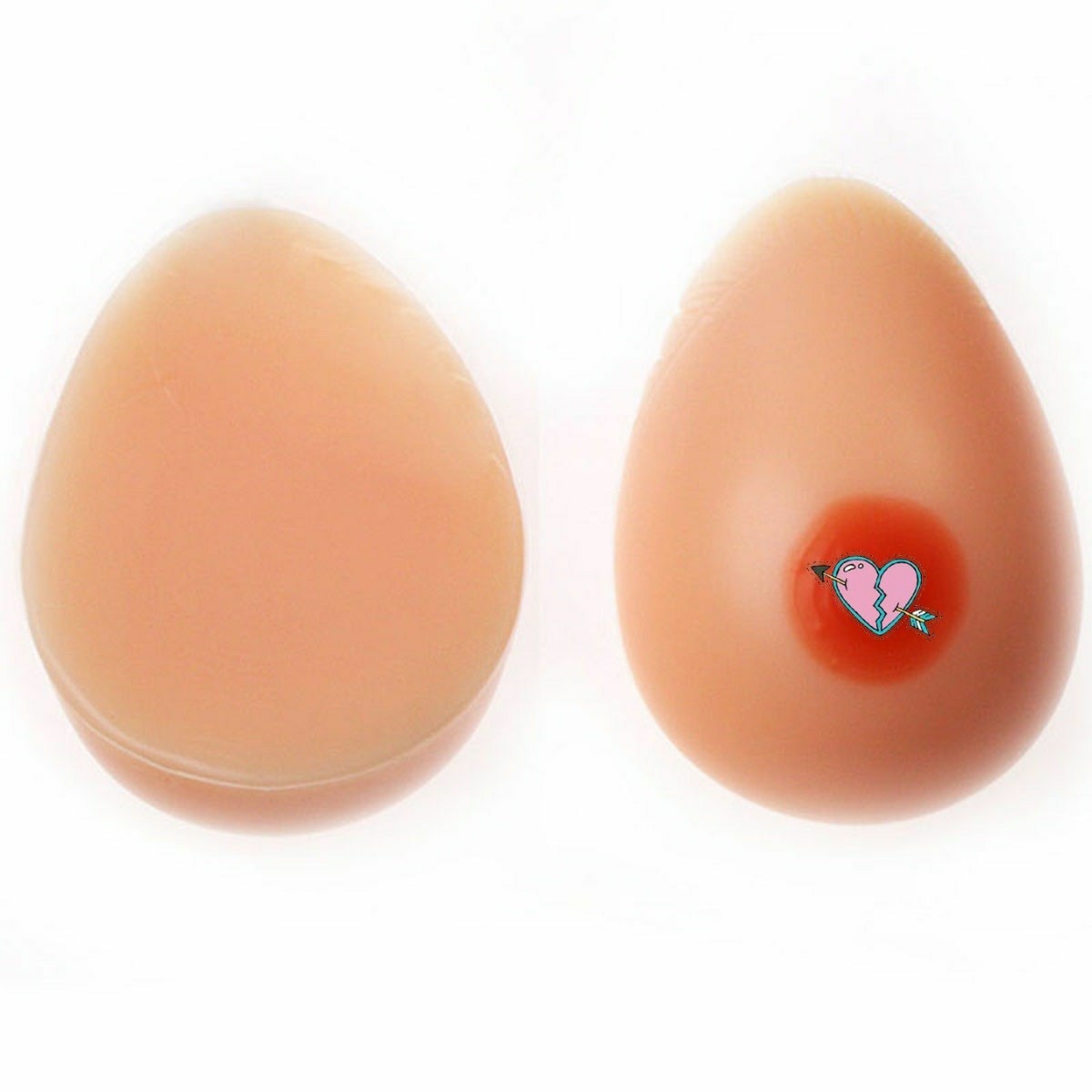 Silicone Breast Forms Crossdresser False Boobs Transgender Waterdrop One Pair