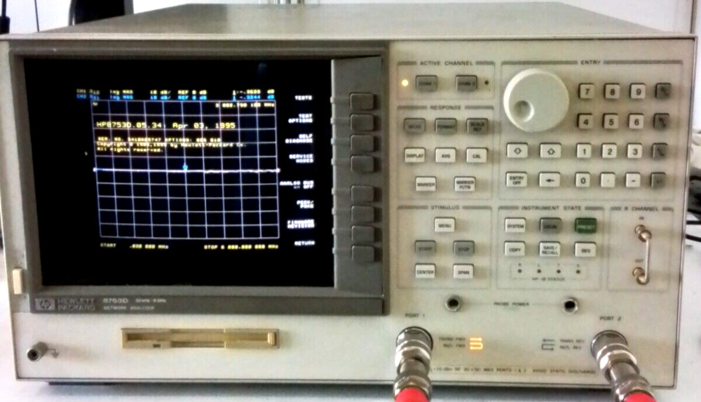 HP 8753D 006 010 30KHz-6GHz Vector Network analyzer