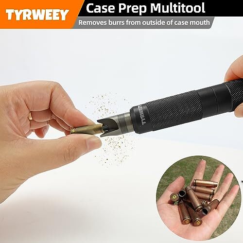 TYRWEEY Case Prep Multitool, Chamfer Deburring Tools for Black