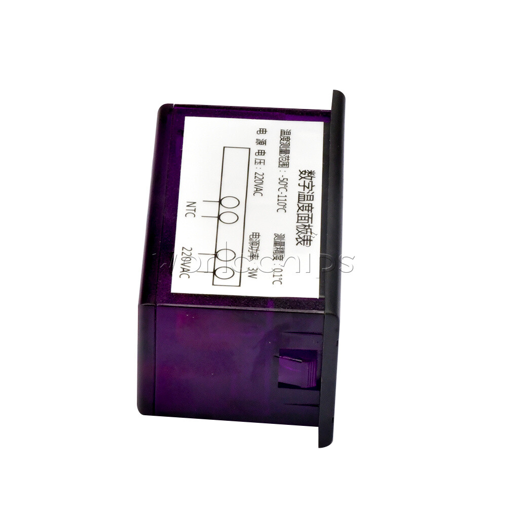AC220V Embedded Thermometer Refrigerator Digital Temperature Meter Pannel