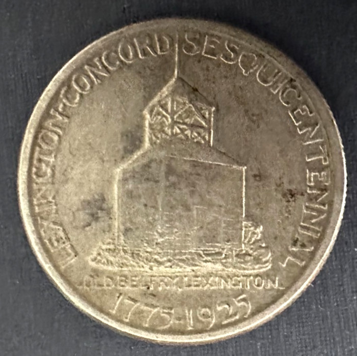 1925 Unc Lexington Concord Commemorative Half Dollar 50c - BU