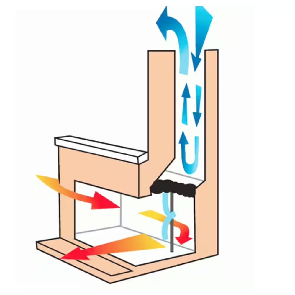 16 In. X 38 In. Rectangular Fireplace Plug