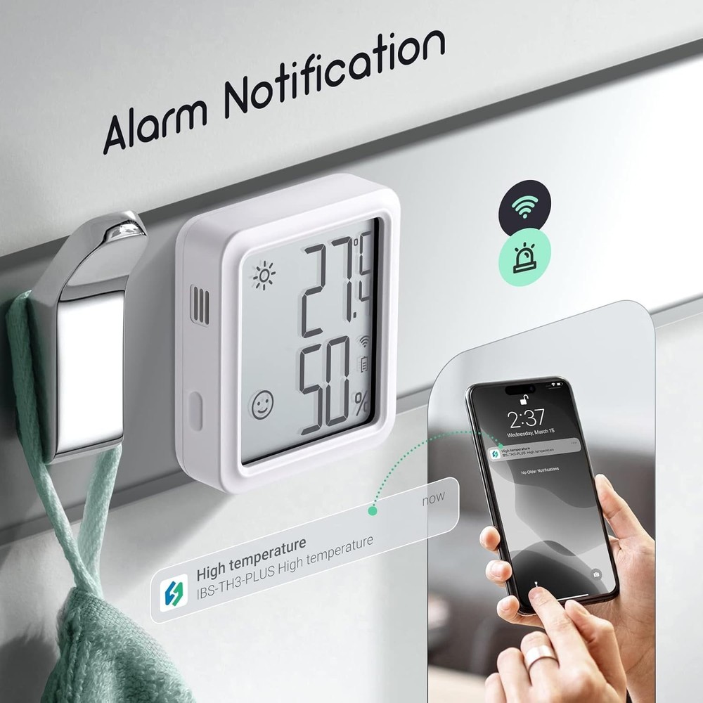 Wireless Thermometer Hygrometer, Indoor Temperature Humidity Sensor with How...