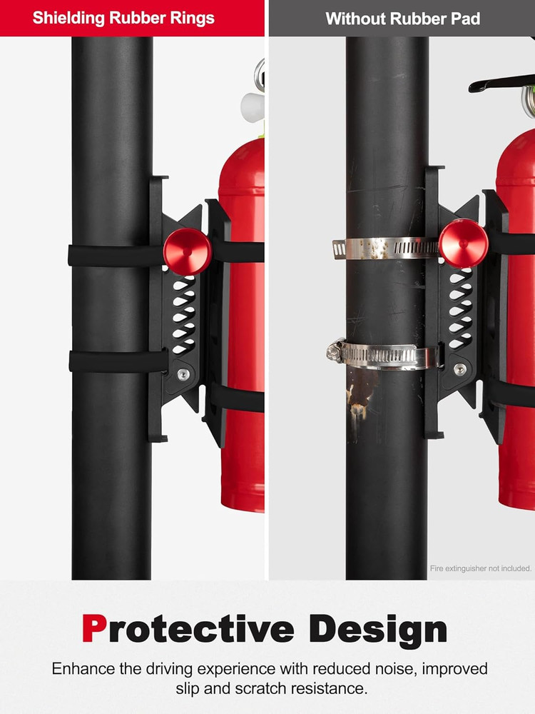 NILKATSS Adjustable Fire Extinguisher Mount, Easy Install on Roll Bar/ Cage Fire
