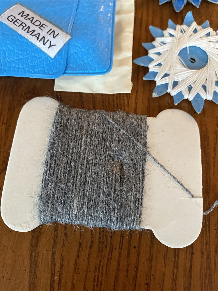 Vtg Army Military Sewing Uniform Repair Kit Made In Germany Thread Needle Button