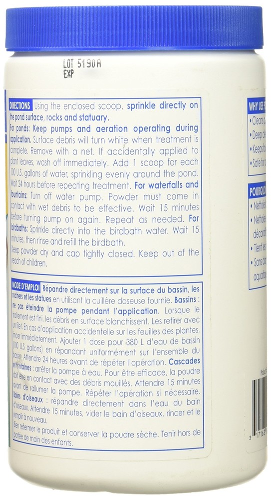 API POND & WATERFALL CLEANER Pond Cleaner 2.2-Pound Container