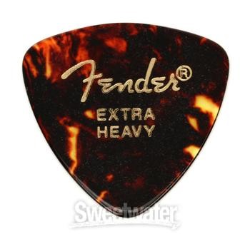 Fender 346 Shape Classic Celluloid Picks - Extra Heavy Tortoise Shell 72-pack