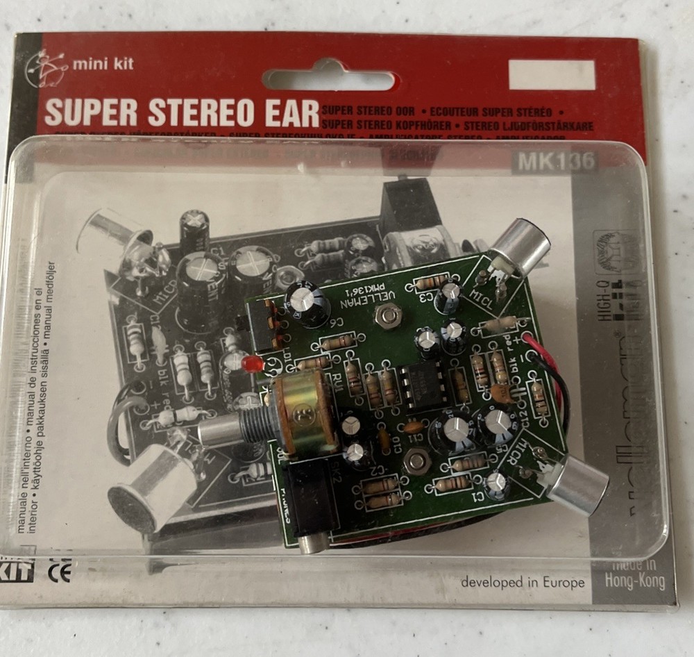 Velleman MK136 Super Stereo Ear Amplifier Kit