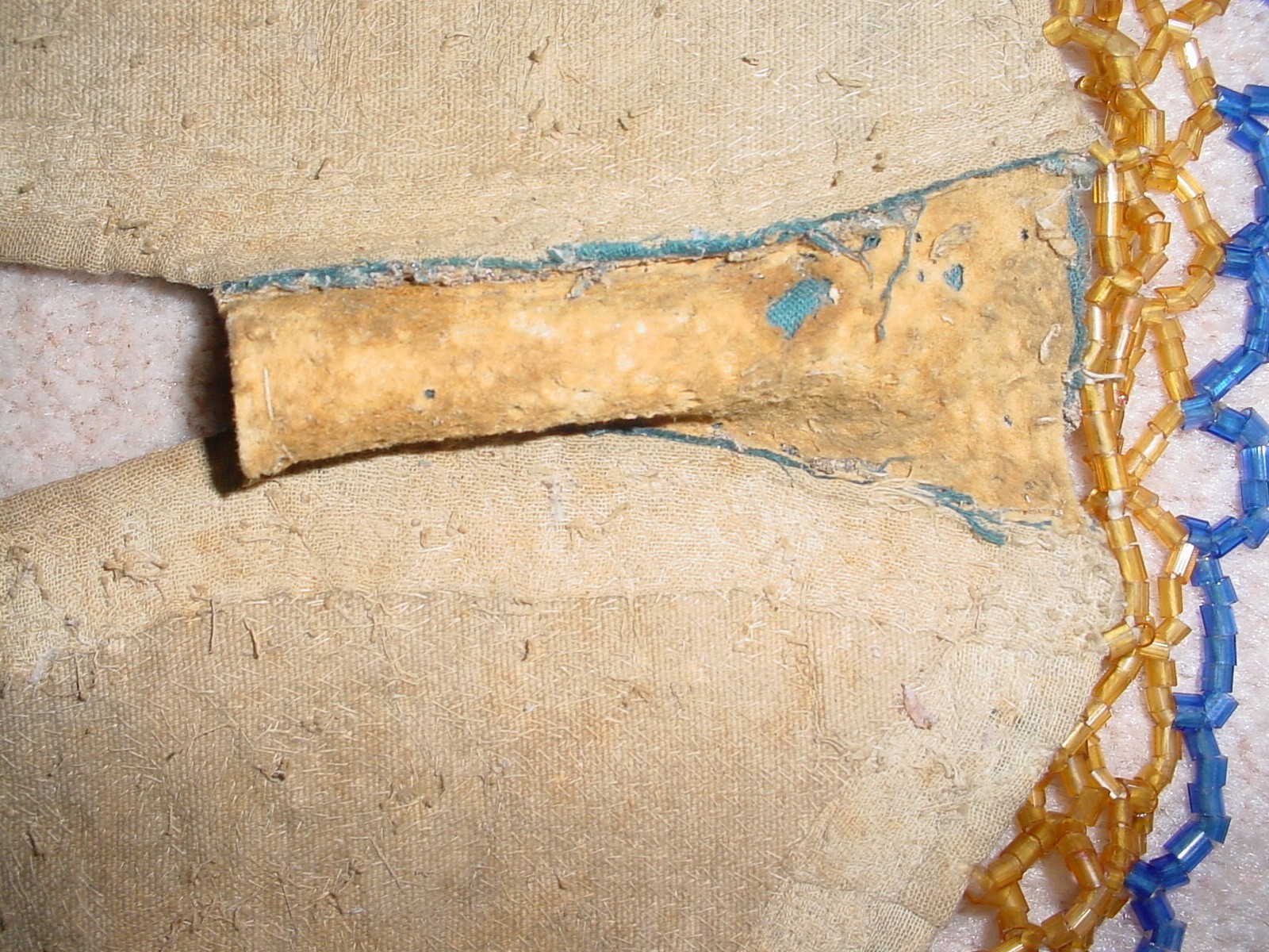 OLD CA 1900 YAKAMA PLATEAU INDIAN FULLY BEADED CAPE YOKE JINGLE DANCE