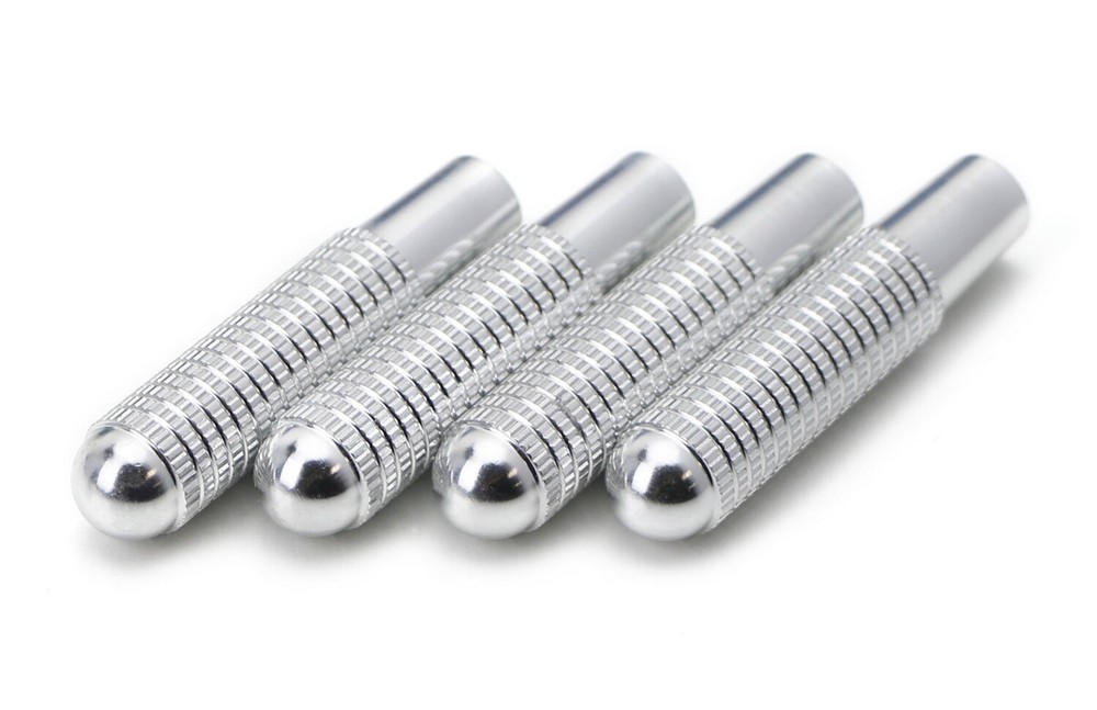 Silver Aluminum Bolt-On Replace Door Lock Knobs For Mercedes C E S GLC GLE Class