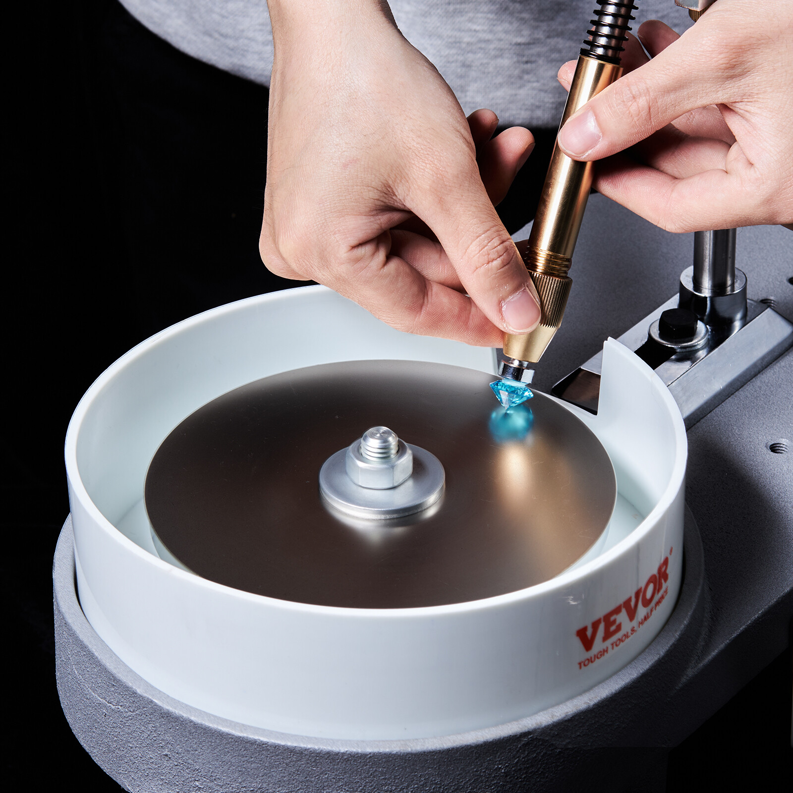 VEVOR Gem Faceting Machine 2800RPM Gemstone Grinding Jewelry Cutting Polisher