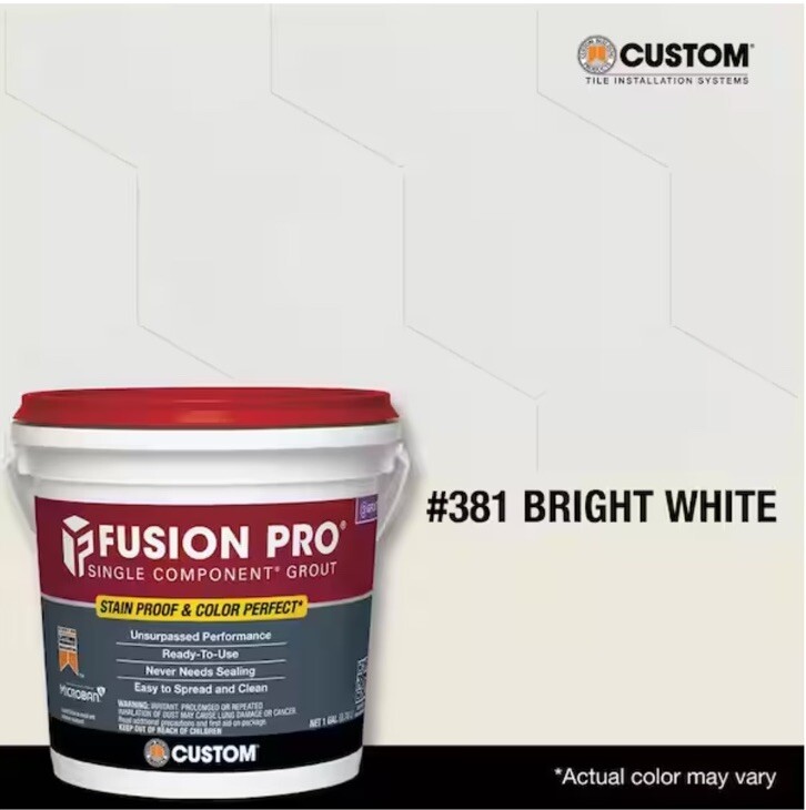 Fusion Pro Single Component Grout - BRIGHT WHITE