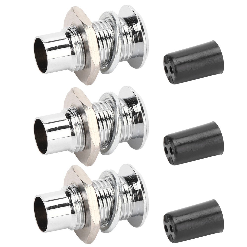 20Pcs LED Holder Bezel Mount Light‑Emitting Diode Flat Metal Brass Base 5mm