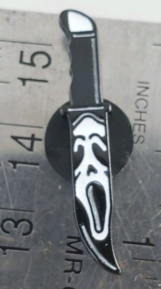 Scary Movie Ghostface Pin Enamel Dagger
