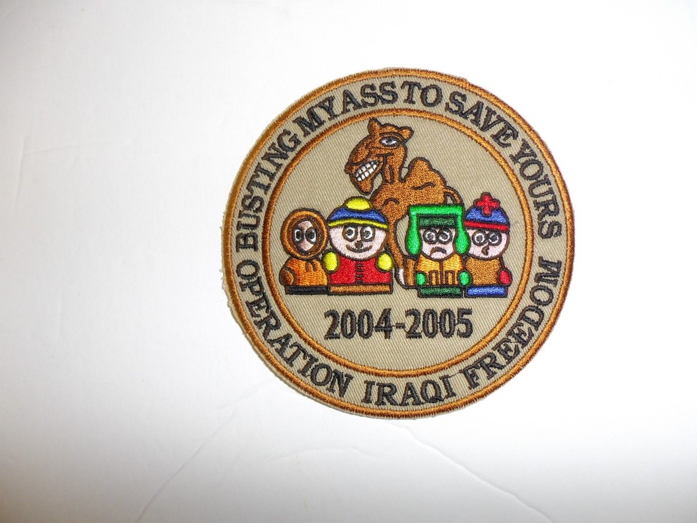 0546 Busting My Ass to Save Yours -Iraqi Freedom Patch IR18A
