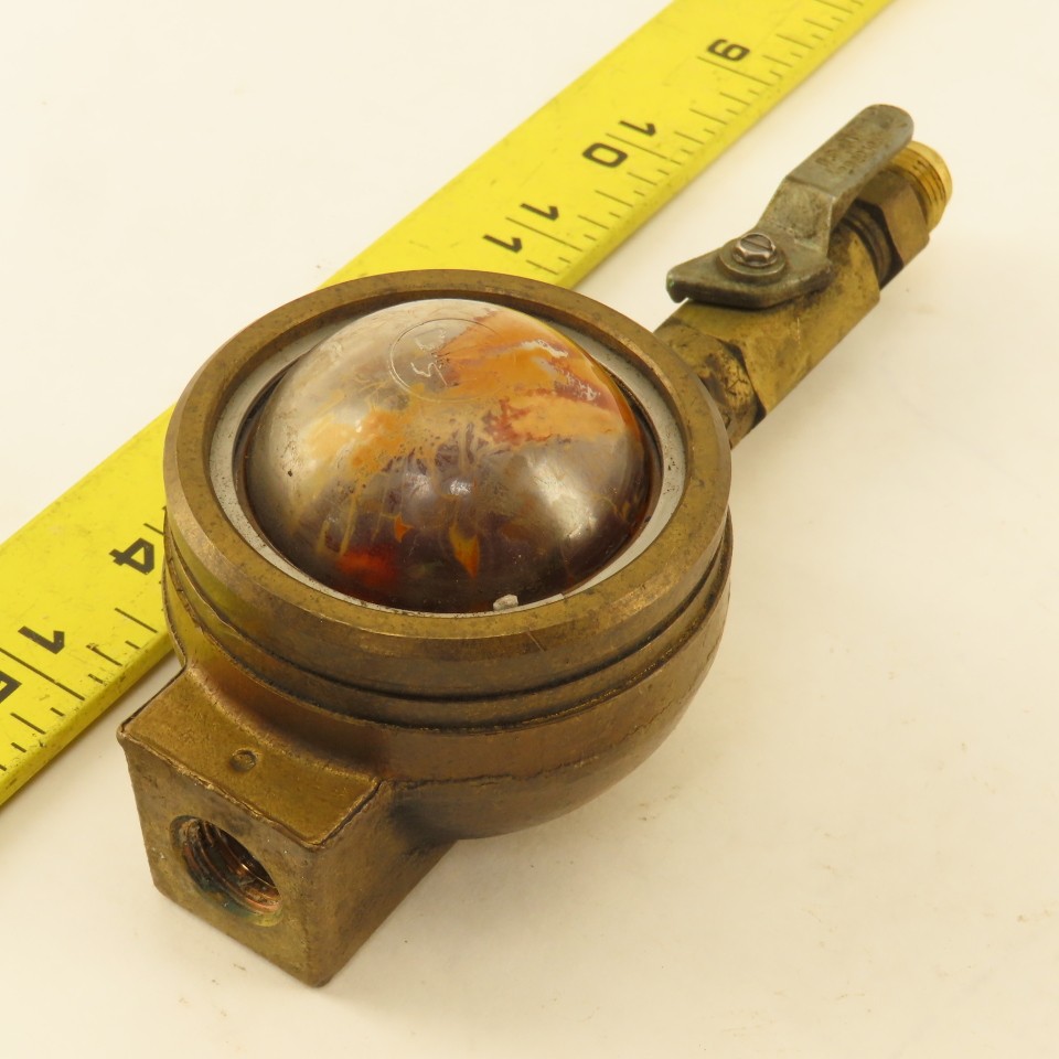 Machine Products Corp. 1/4" Brass Sight Flow Indicator