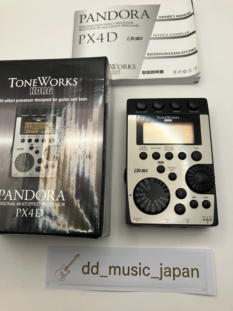 KORG ToneWorks Pandora PX4D Guitar Bass Multi Effects Processor Tested Working