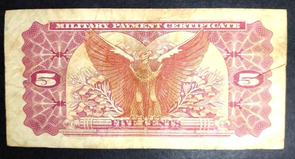 5c Military Payment Certificate Series 591