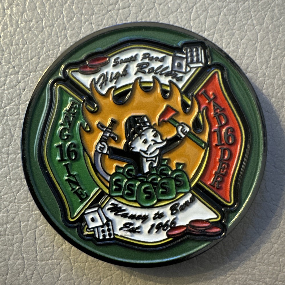 Charlotte Fire Department Engine & Ladder 16 ‘High Rollers’ Challenge Coin