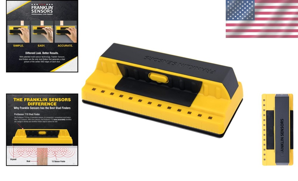 Professional 710 Stud Finder with 1.6" Deep Scan for Home Improvement Projects