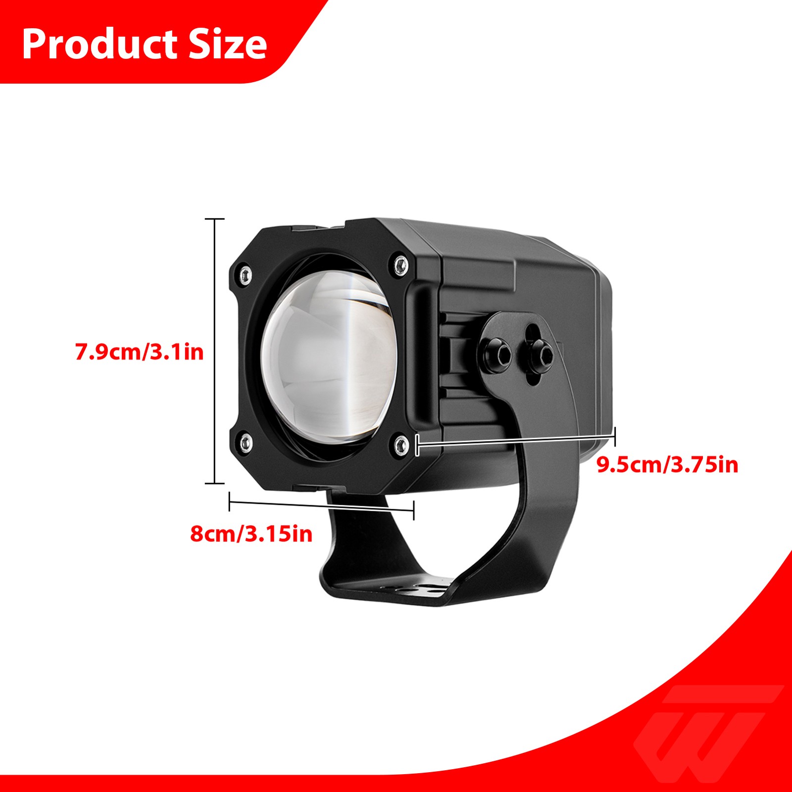 Laser Whip Lights Whipless LED 2PCS for Polaris RZR/Maverick X3/Zforce ATV UTV