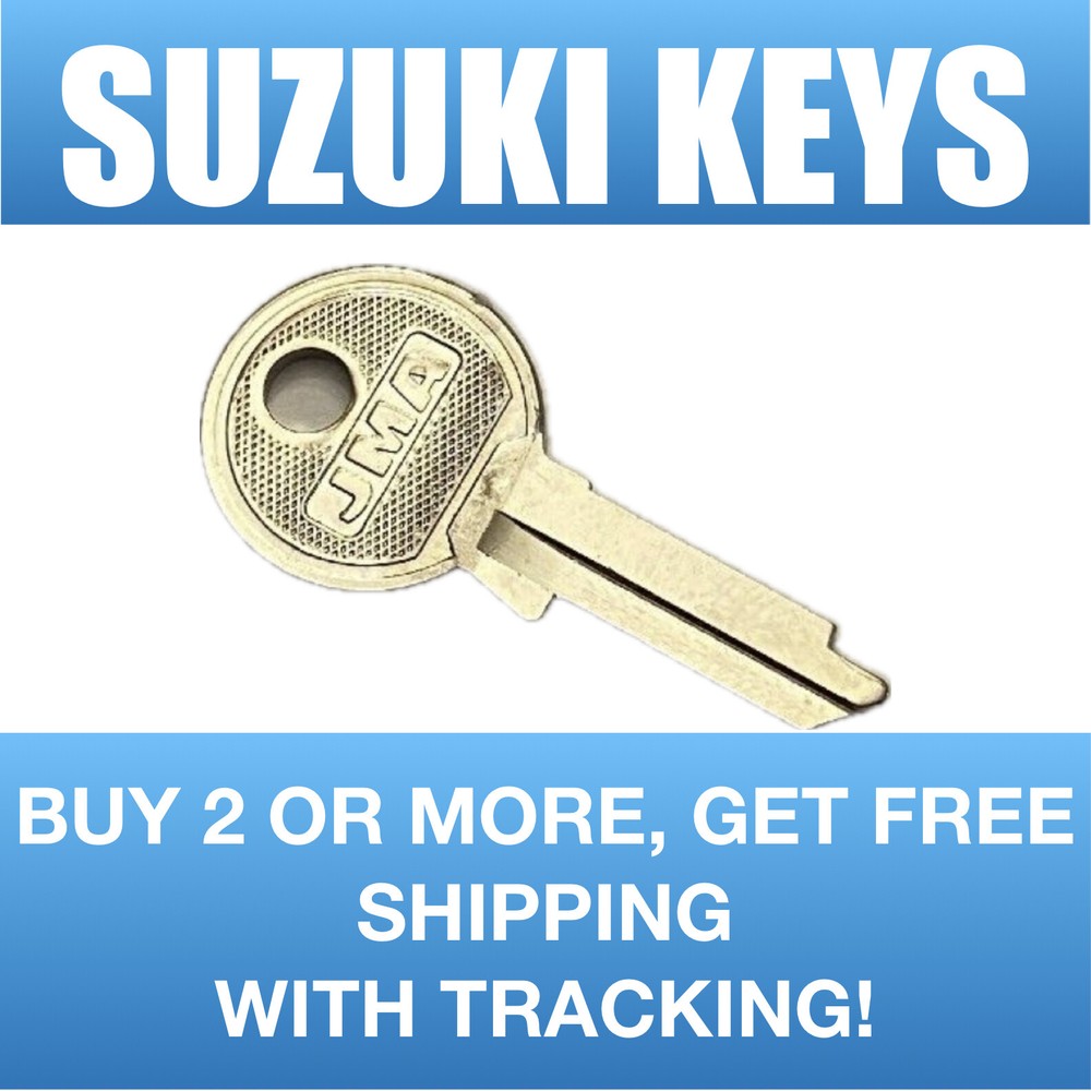 1960-70's Suzuki Motorcycle keys Cut to Code key for codes 4111-4555