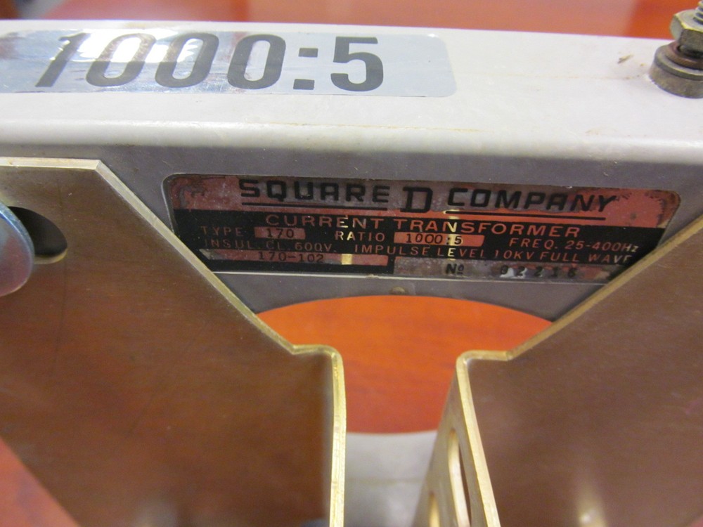 Square D Type 170 Current Transformer Ratio 1000:5 170-102