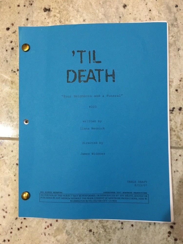 Sitcom Brad Garrett Cast Script 'Til Death 2007