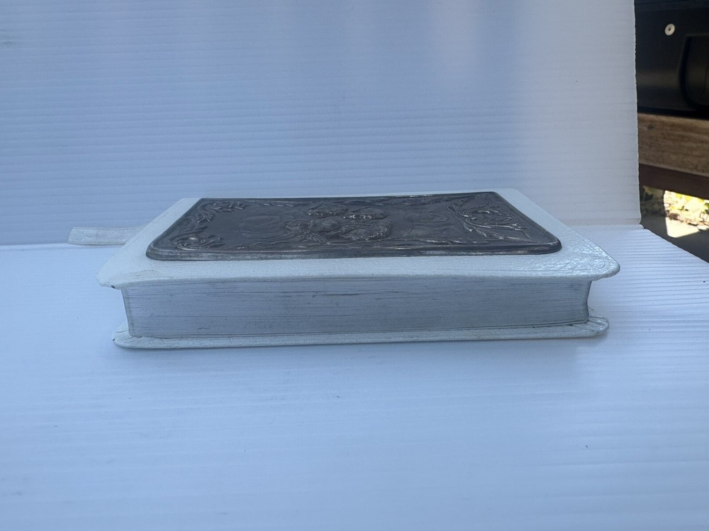 Sterling Silver Front Covered Pocket Bible Hallmarked