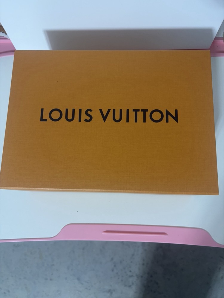 Louis Vuitton Orange Solid Large Rectangle Cardboard Gift Box, Contemporary