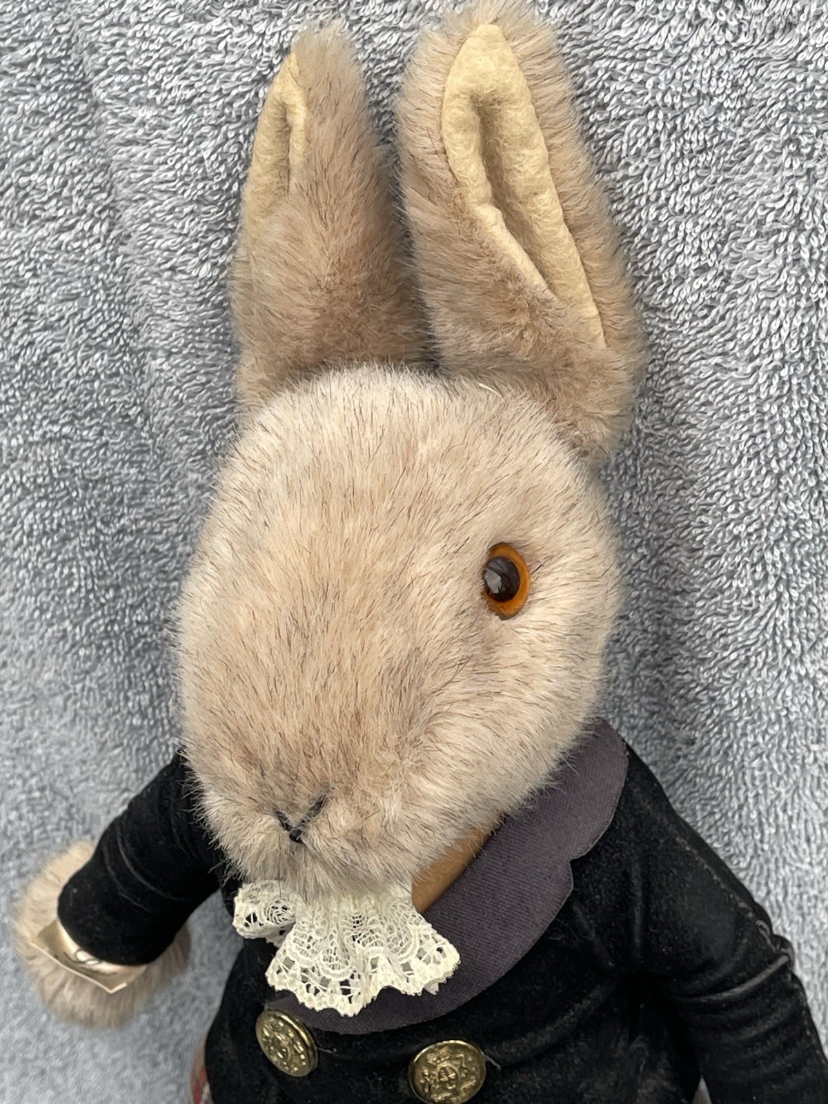 1982 LITTLE FOLK Bunny Rabbit Tiverton Devon England 16-1/2” PLUSH G. McBride