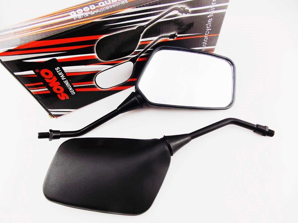 HONDA VTR250 INTERCEPTOR 88-90 BLACK RECTANGULAR SOKO REAR VIEW MIRRORS