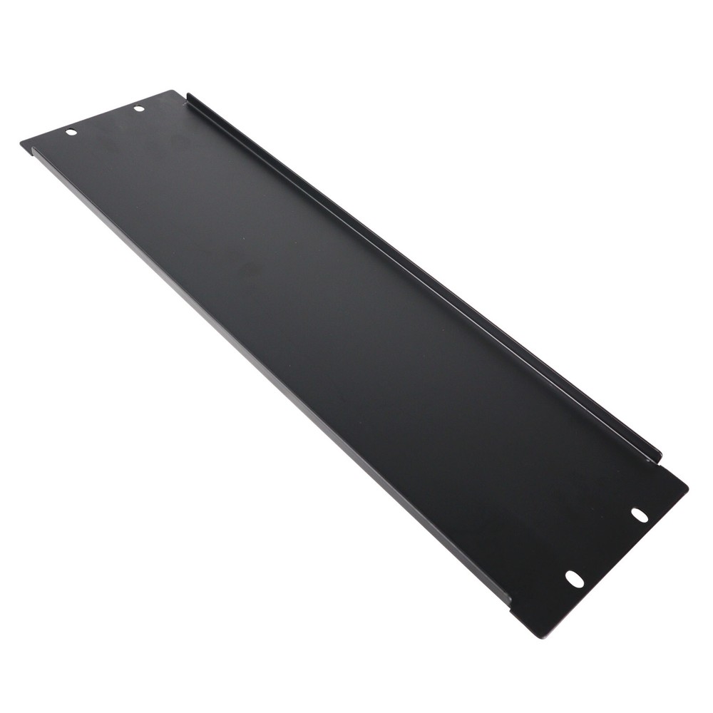 2 Prox 3 Space Rack Panels Solid Black for Rack Case 19" wide