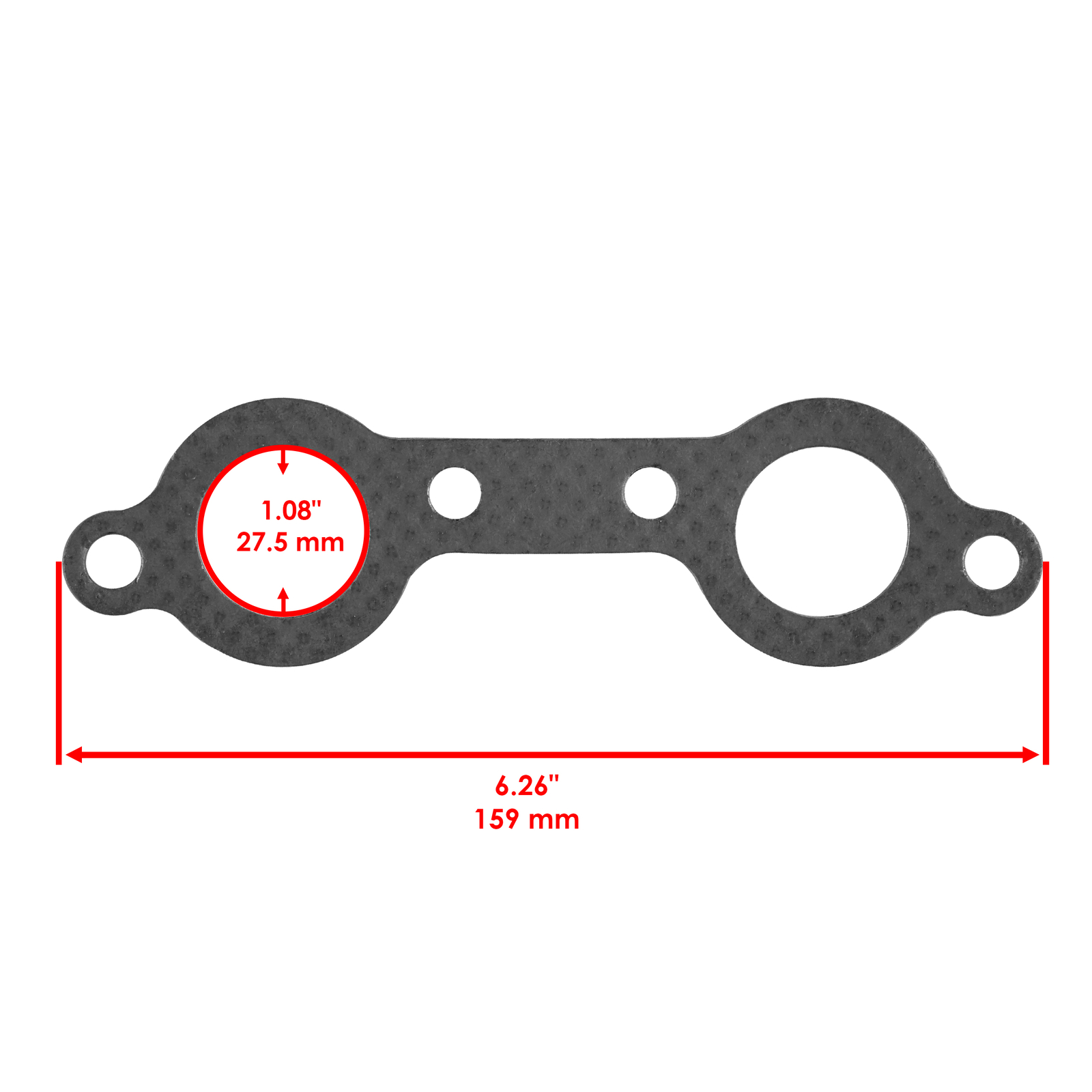 Caltric Exhaust Muffler & Pipe w/ Gasket Kit For Polaris RZR 800 EFI 2011 2012