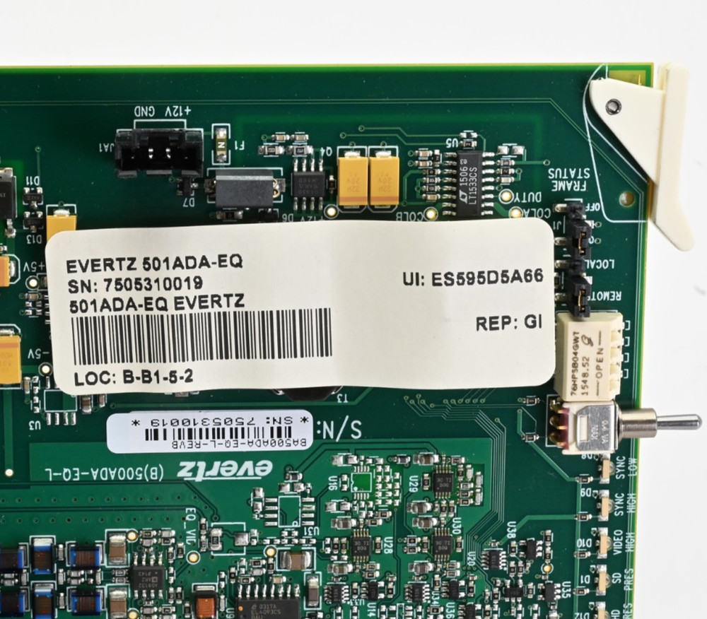 Evertz 501ADA-EQ Analog Video Distribution Amplifier with Cable Equalization