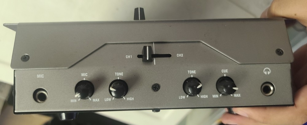 Numark M3 Tabletop 2 Channel Scratch DJ Mixer, NO POWER CABLE! UNTESTED!