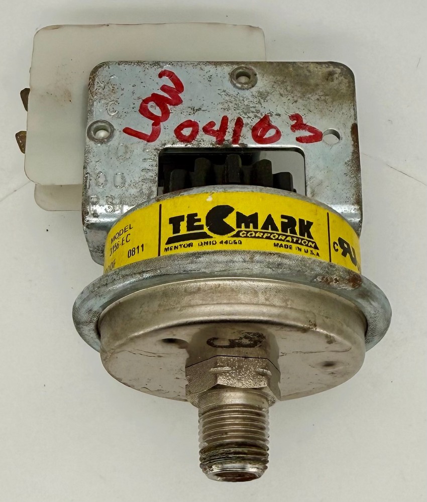 Tecmark 3156-EC Pressure Control Switch Working Used Reimers 04163