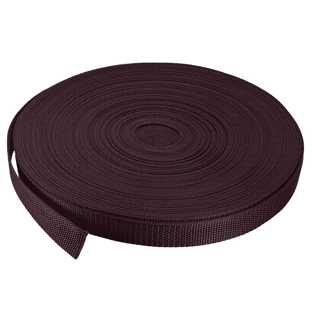 Lightweight Polypropylene Webbing Strap 1" 50 Yards Brown Strapping