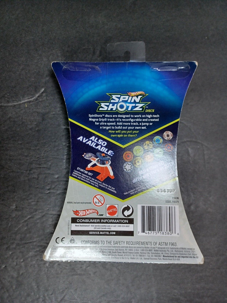 Hot Wheels Spin Shotz Stunting Pack Hyper Speed Track Discs Box