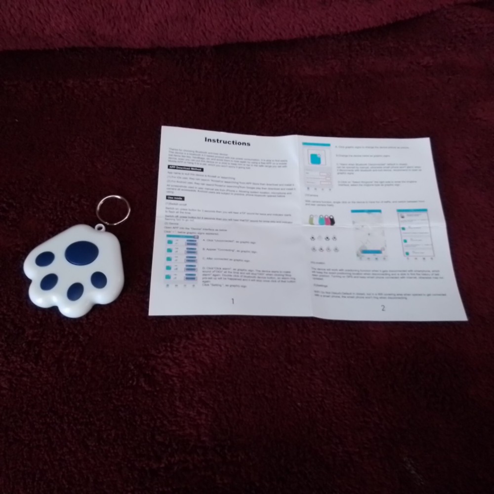 Mini Tracker Tags 2Pack- For Pets  Bluetooth Location Device