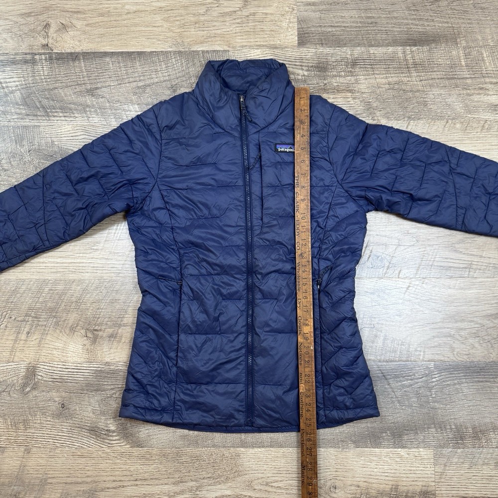 Patagonia Macro Puff Down Jacket Blue Size XS Flaws
