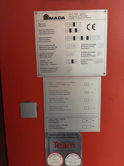 amada press brake Control System