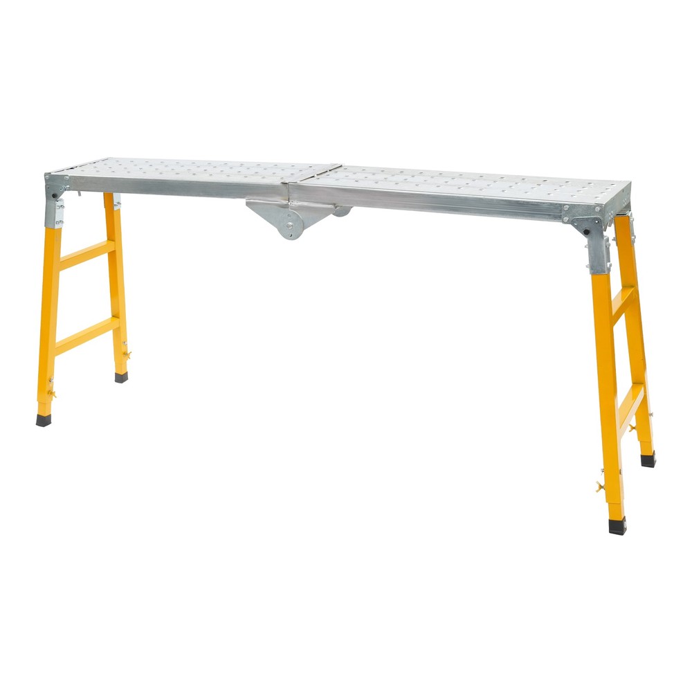 Portable Work Platform Adjustable with Folding Legs for Workshop/Garage/OfficeUS