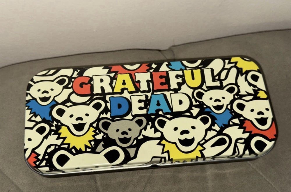Grateful Dead Rectangle Metal Storage Tin  Box