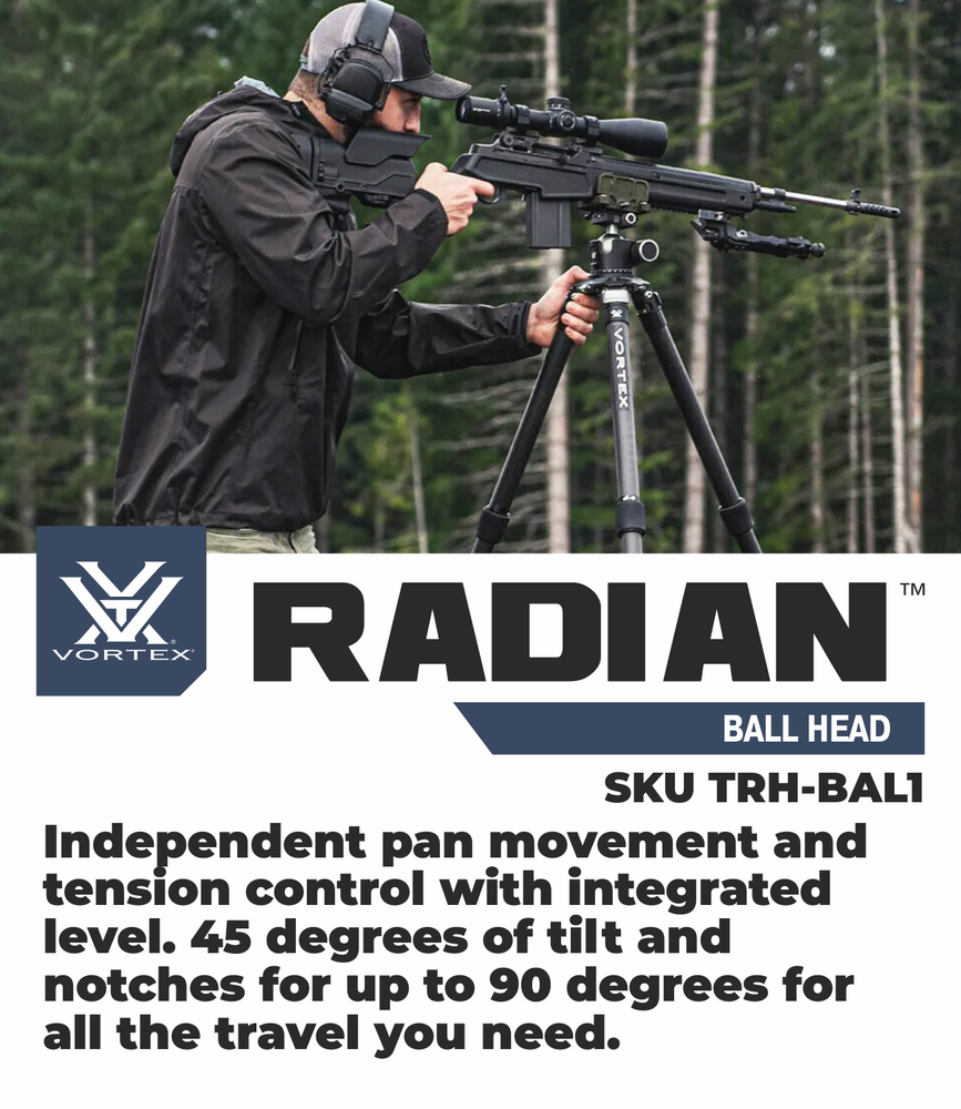 Vortex Optics Radian Ball Head with Free Camo Digital Hat Bundle