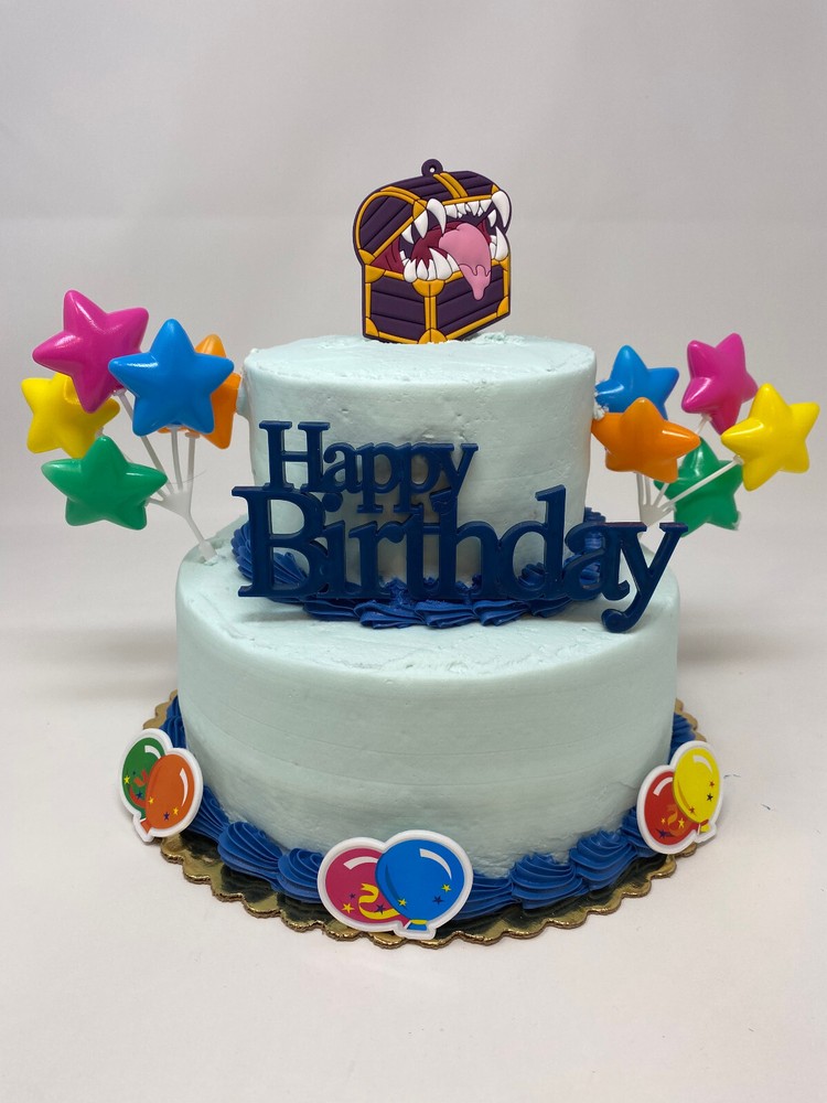 Dungeons and Dragons Chest Cake Topper Set