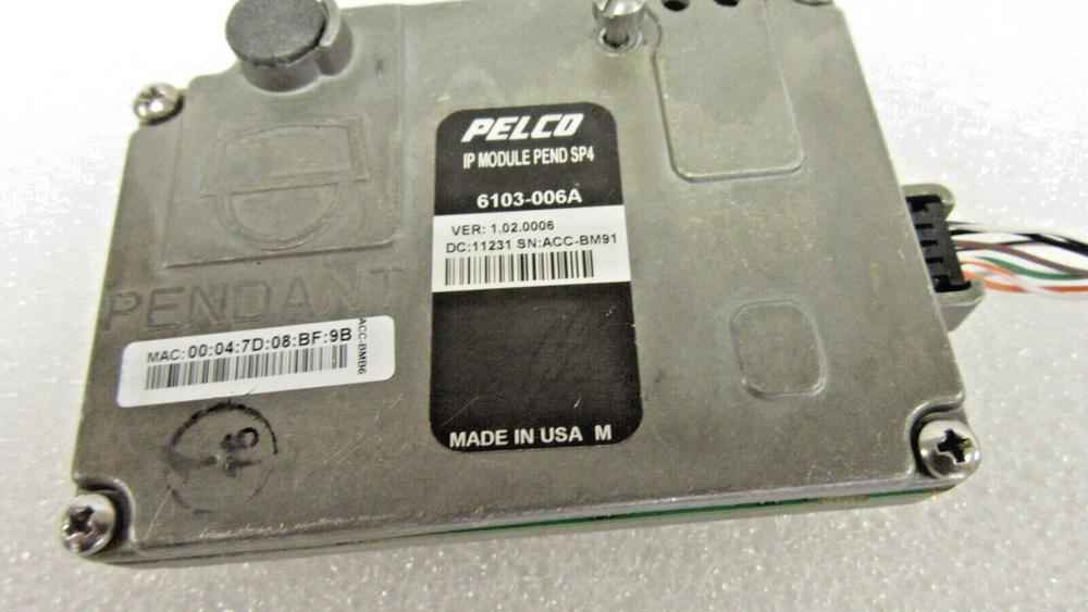 PELCO P/N: 6103-006A IP MODULE PENDANT SP4